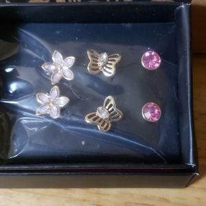 Avon garden party stud earring trio
